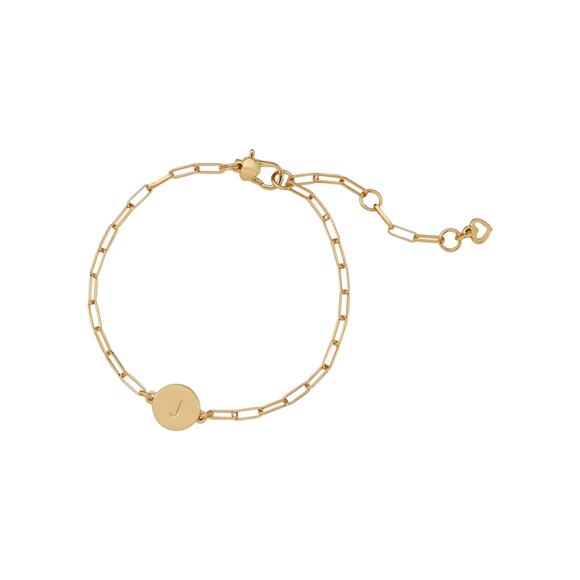 KATE SPADE New York Initial Chain Bracelet in Gold J - Picture 1 of 7